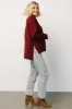 Hutch Sweater | Burgundy sold by Baltic Born