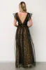 Caterina Tulle Maxi Dress | Black + Nude sold by Baltic Born