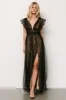 Caterina Tulle Maxi Dress | Black + Nude sold by Baltic Born