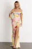 Allegra Off Shoulder Maxi Dress | Multi Floral sold by Baltic Born