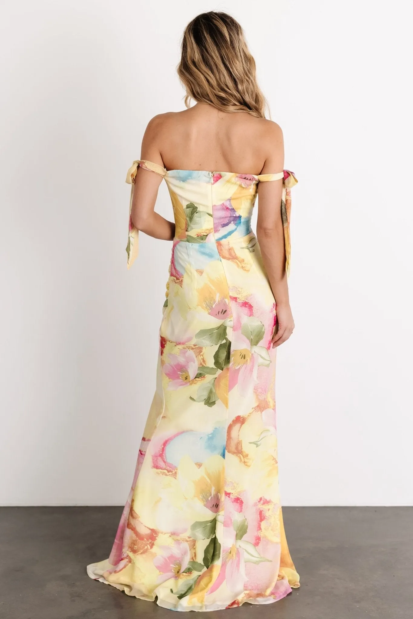 Allegra Off Shoulder Maxi Dress | Multi Floral sold by Baltic Born product image thumbnail 5
