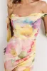Allegra Off Shoulder Maxi Dress | Multi Floral sold by Baltic Born