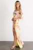 Allegra Off Shoulder Maxi Dress | Multi Floral sold by Baltic Born