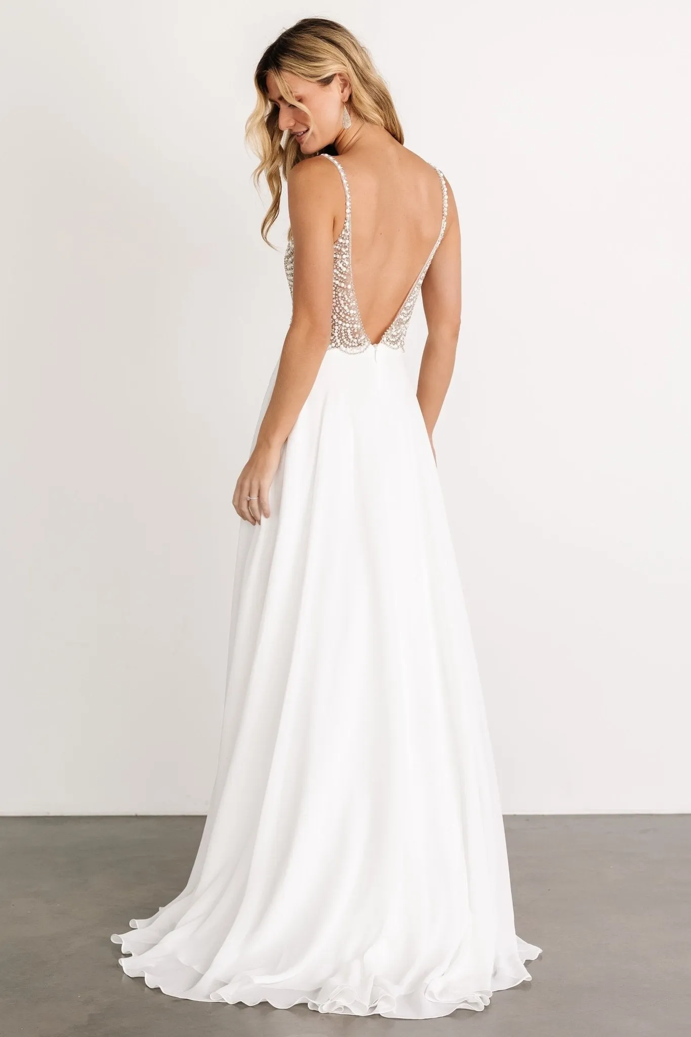 Honor Beaded Bridal Gown | Off White sold by Baltic Born product image thumbnail 4