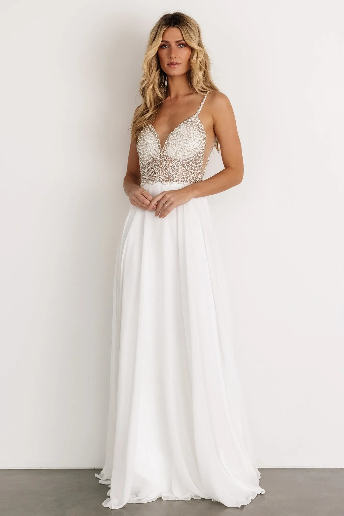 Honor Beaded Bridal Gown | Off White sold by Baltic Born