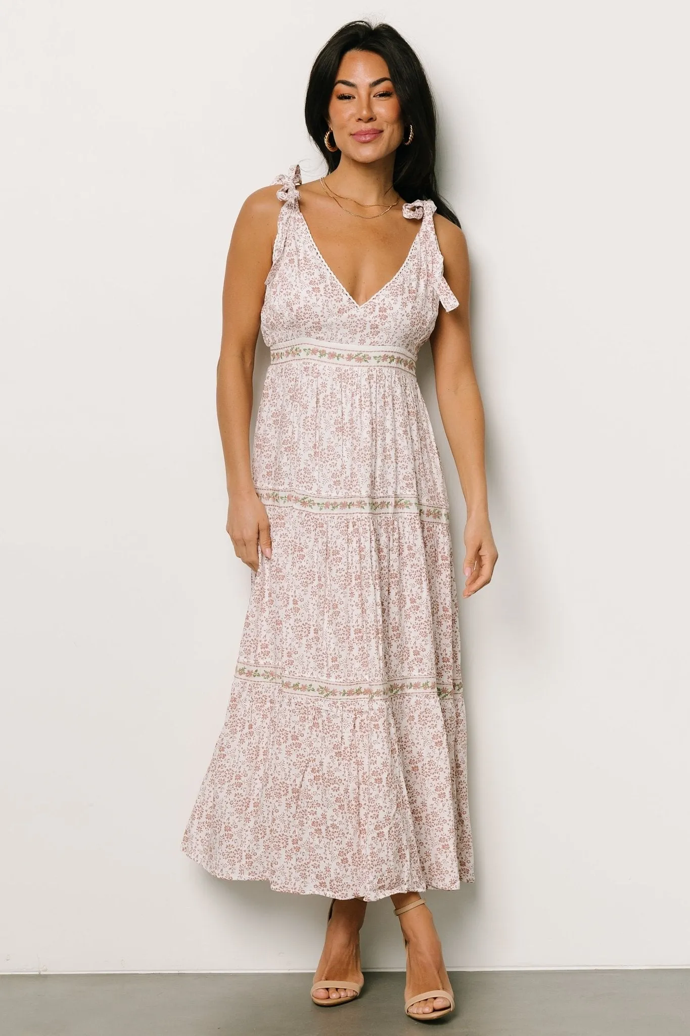 Hampshire Tank Maxi Dress | Mauve Floral sold by Baltic Born product image thumbnail 4