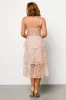 Georgiana Embroidered Midi Dress | Nude + Rose sold by Baltic Born