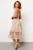 Georgiana Embroidered Midi Dress | Nude + Rose sold by Baltic Born