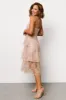 Georgiana Embroidered Midi Dress | Nude + Rose sold by Baltic Born