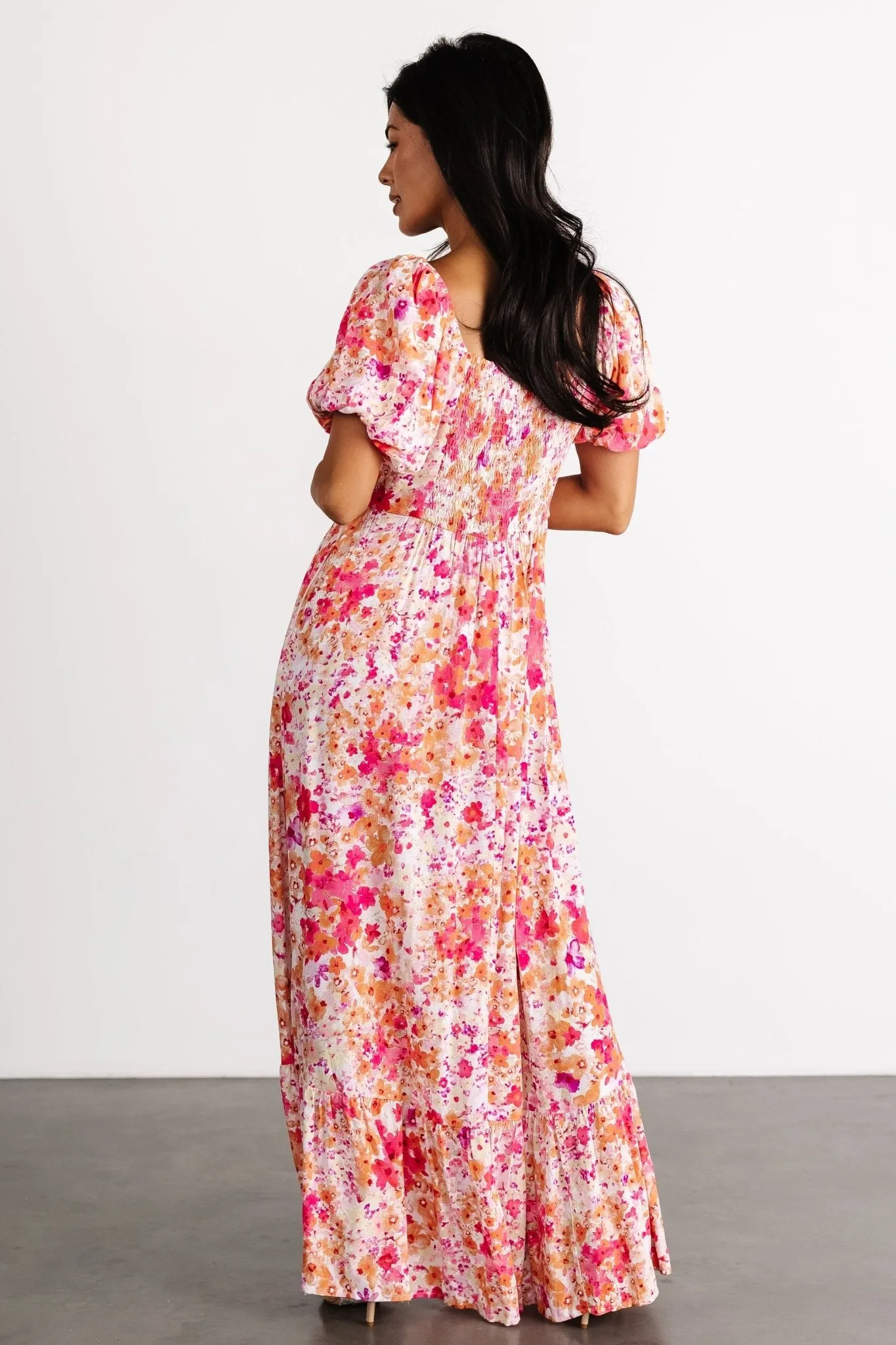 Dalston Maxi Dress | Pink Multi Floral sold by Baltic Born product image thumbnail 5