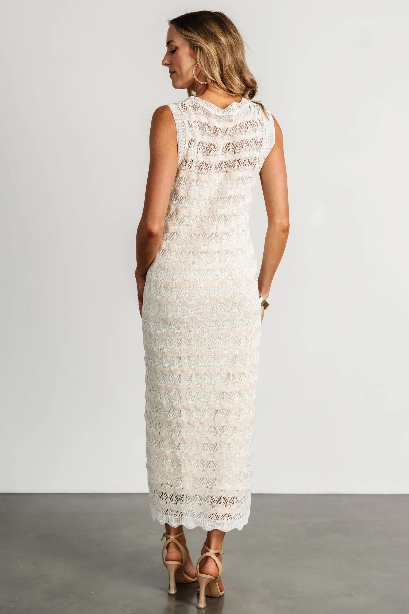 Magia Knit Dress | Ivory sold by Baltic Born product image thumbnail 4