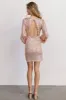 Paige Sequin Mini Dress | Champagne sold by Baltic Born