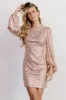 Paige Sequin Mini Dress | Champagne sold by Baltic Born