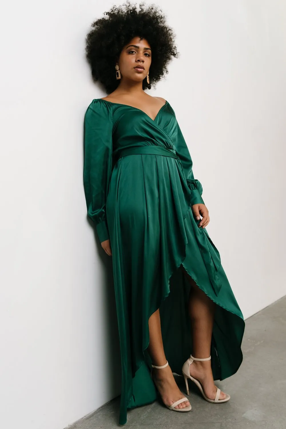 Rogue Tulip High Low Dress | Hunter Green sold by Baltic Born product image thumbnail 3