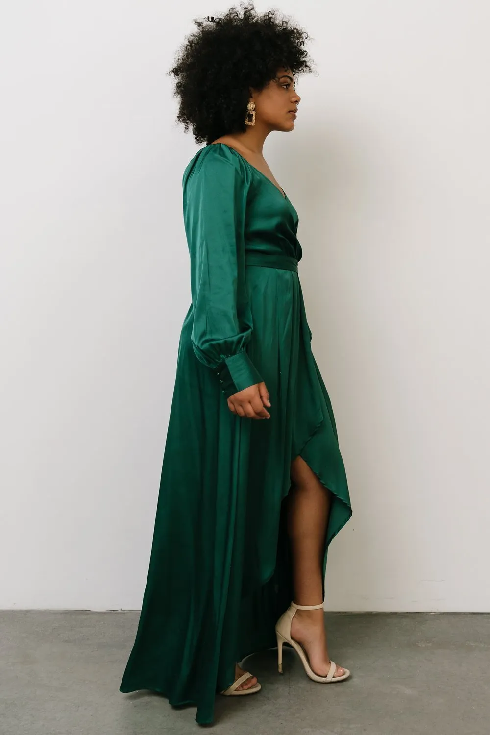 Rogue Tulip High Low Dress | Hunter Green sold by Baltic Born product image thumbnail 5