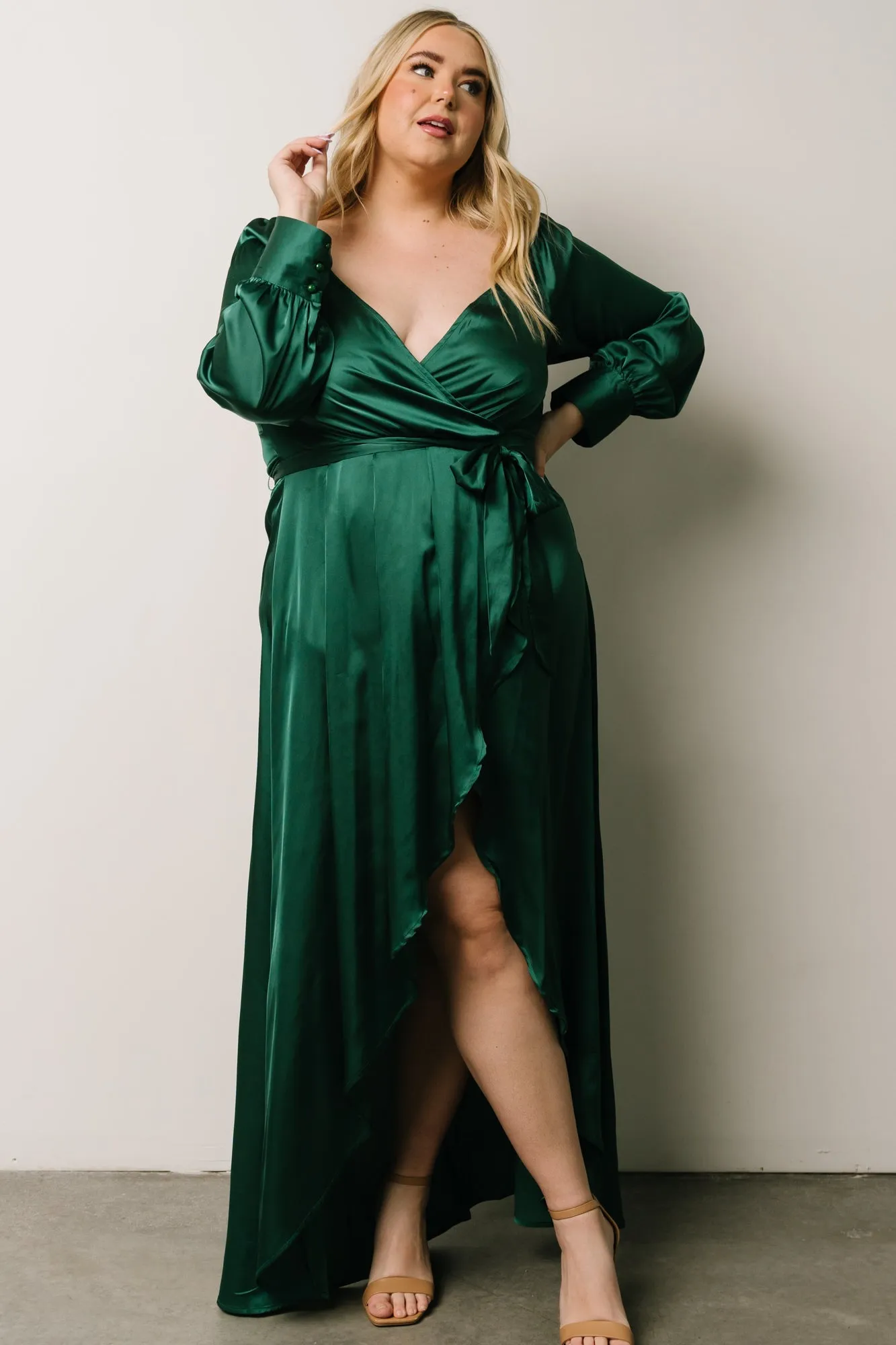 Rogue Tulip High Low Dress | Hunter Green sold by Baltic Born product image thumbnail 2