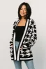 Leroy Houndstooth Cardigan | Black + White sold by Baltic Born