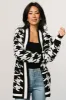 Leroy Houndstooth Cardigan | Black + White sold by Baltic Born