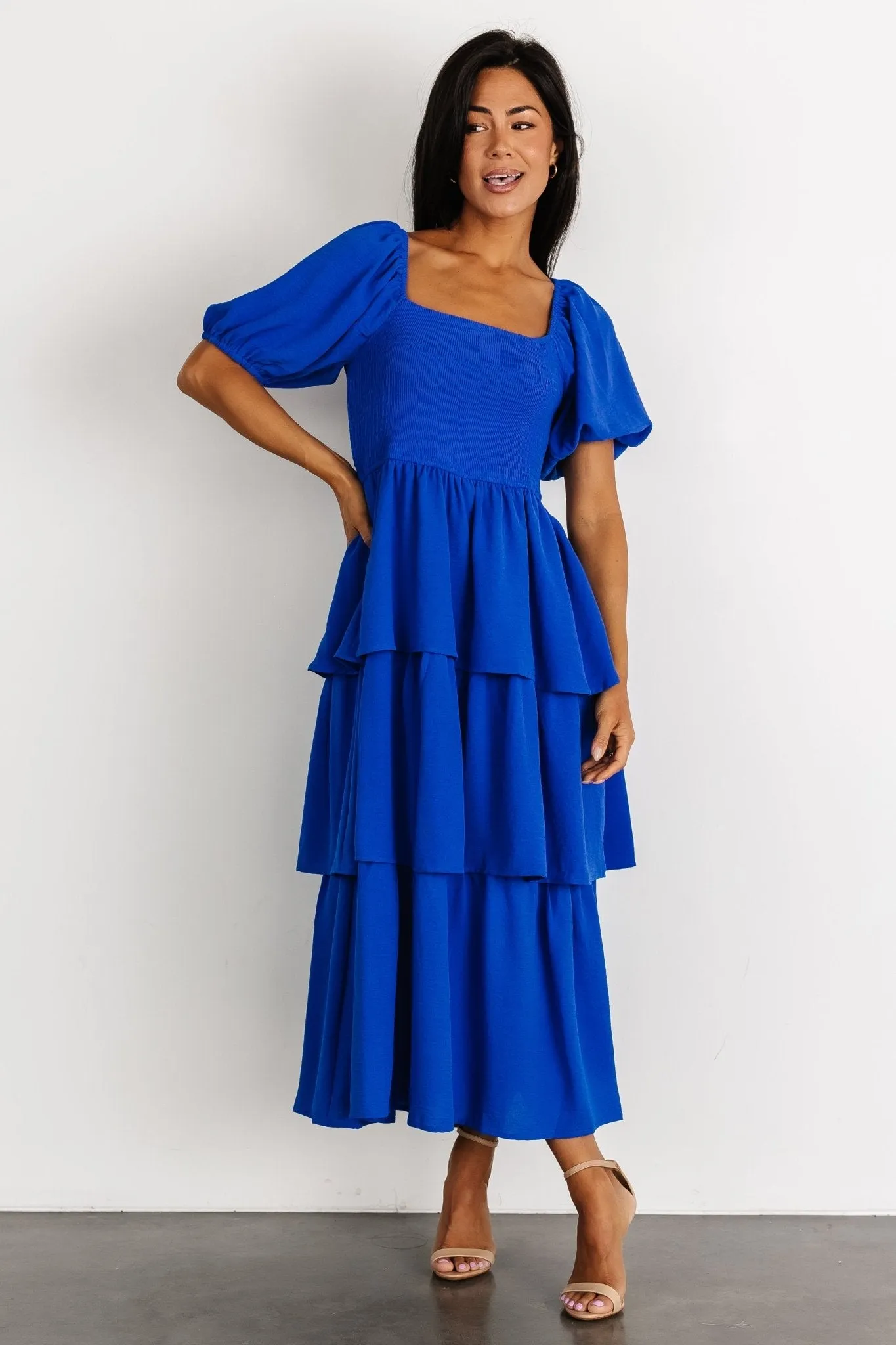 Ashbourne Tiered Dress | Cobalt sold by Baltic Born product image thumbnail 2