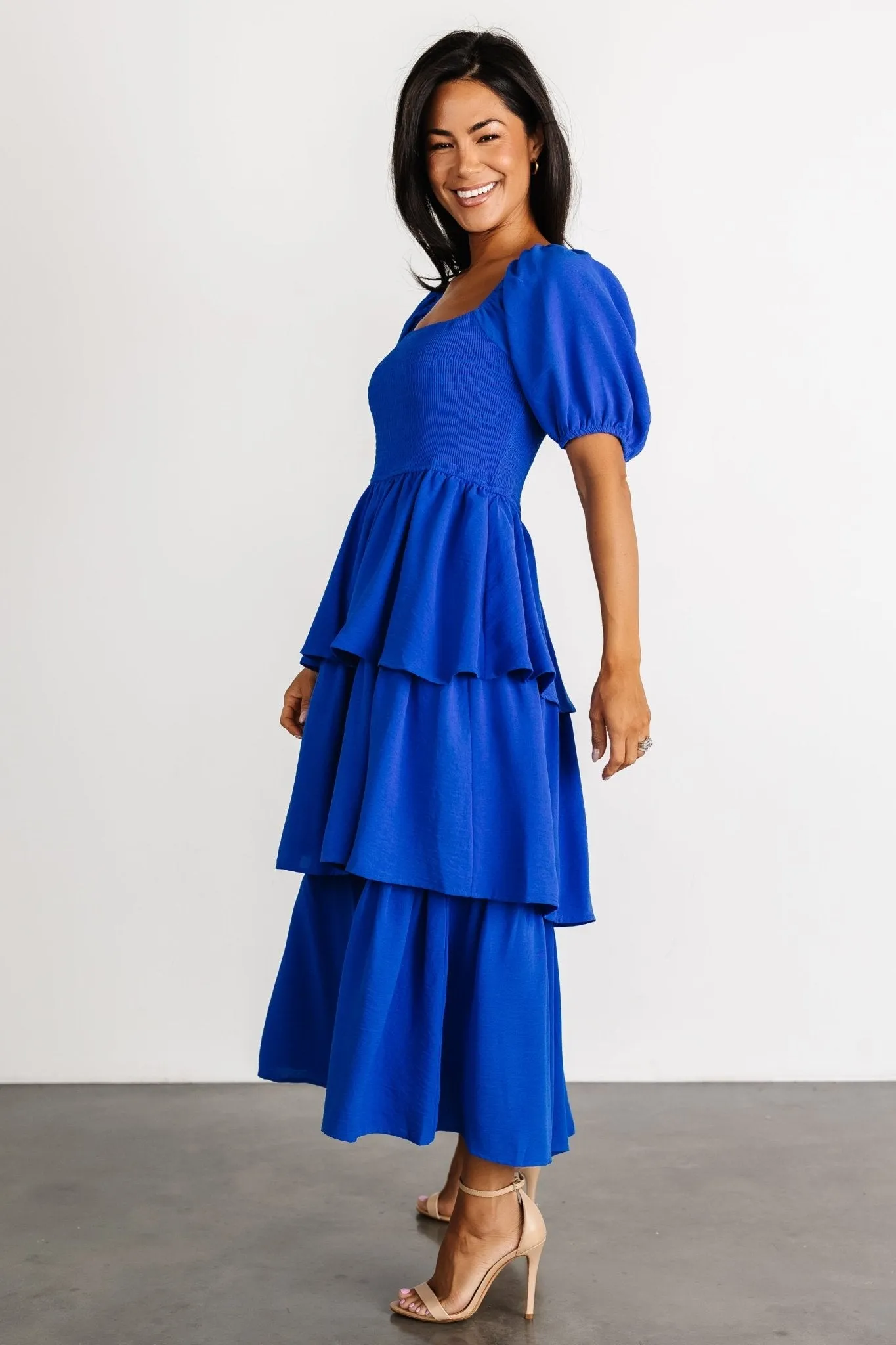 Ashbourne Tiered Dress | Cobalt sold by Baltic Born product image thumbnail 5