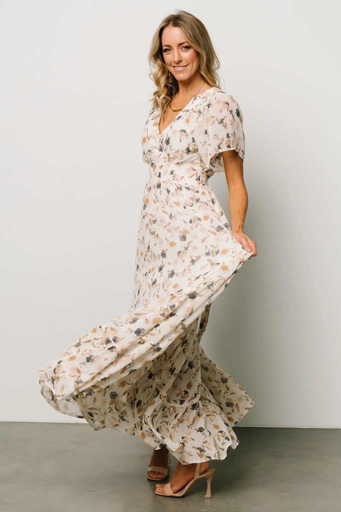 Katherine Maxi Dress | Multi Floral sold by Baltic Born product image thumbnail 4