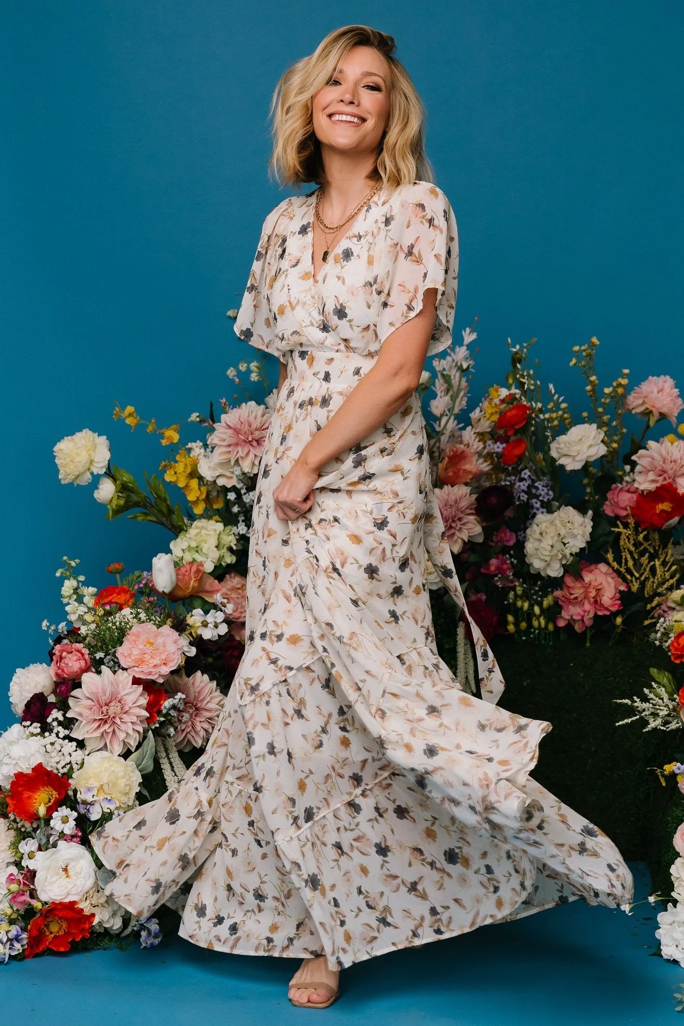 Katherine Maxi Dress | Multi Floral sold by Baltic Born