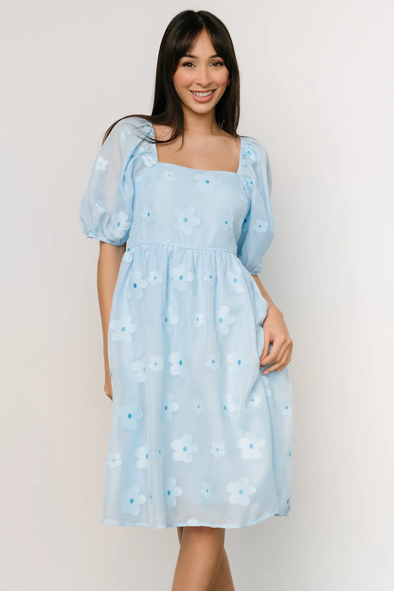 Daisy Short Dress | Blue Floral sold by Baltic Born product image thumbnail 2