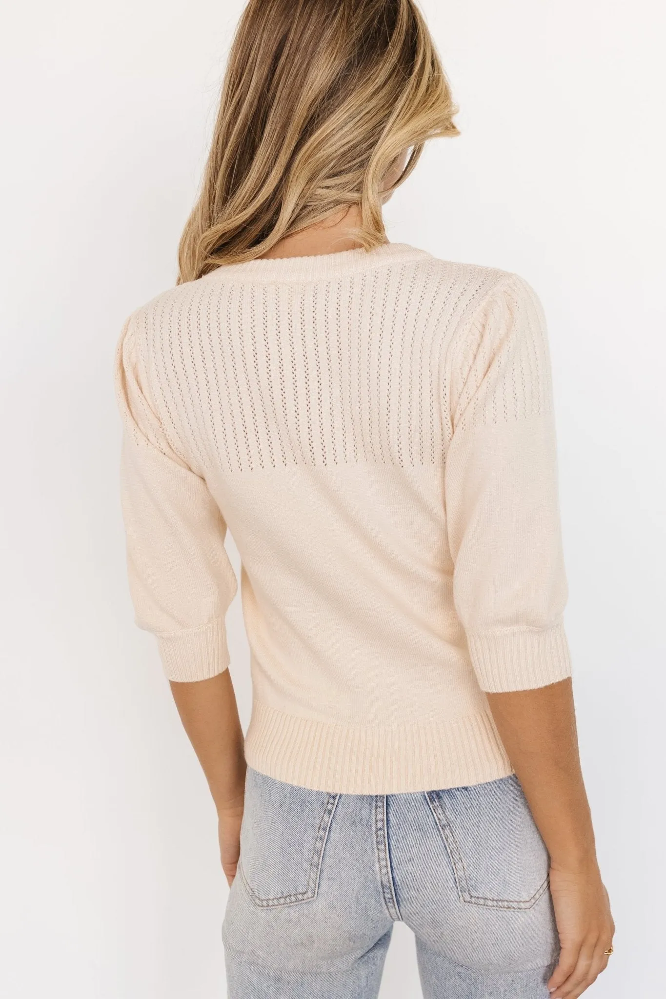 Opal Knit Sweater | Cream sold by Baltic Born product image thumbnail 4