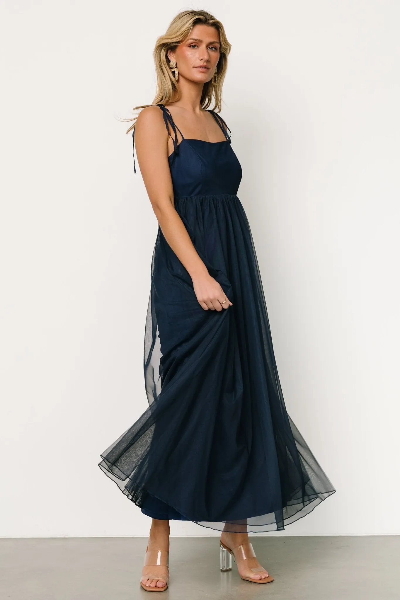 Fiona Tulle Maxi Dress | Midnight Blue sold by Baltic Born