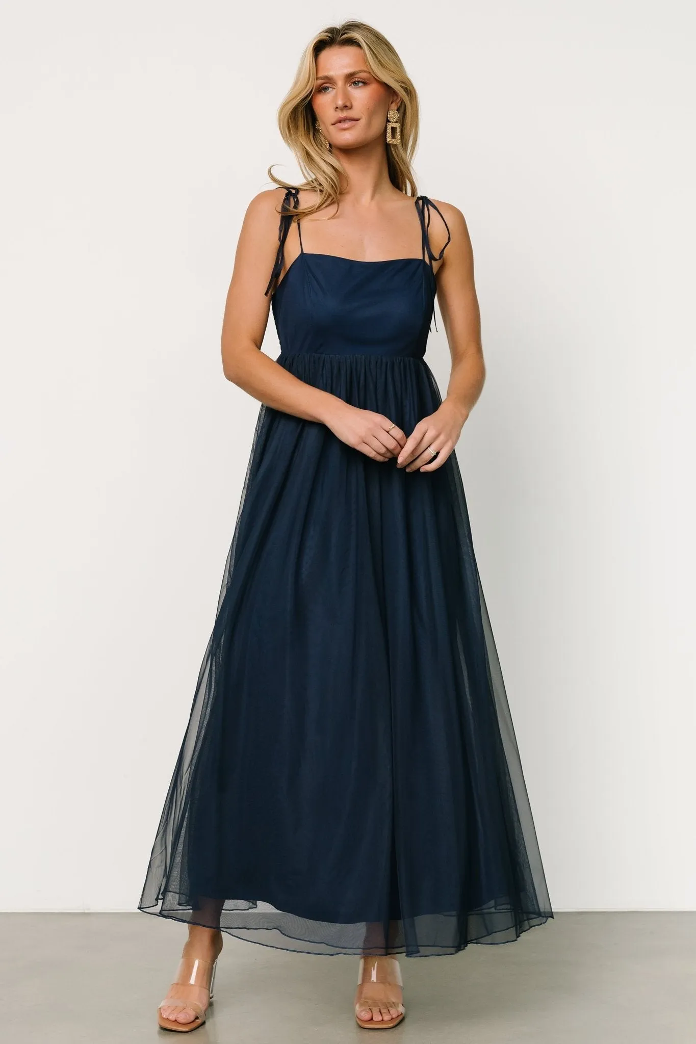 Fiona Tulle Maxi Dress | Midnight Blue sold by Baltic Born product image thumbnail 2