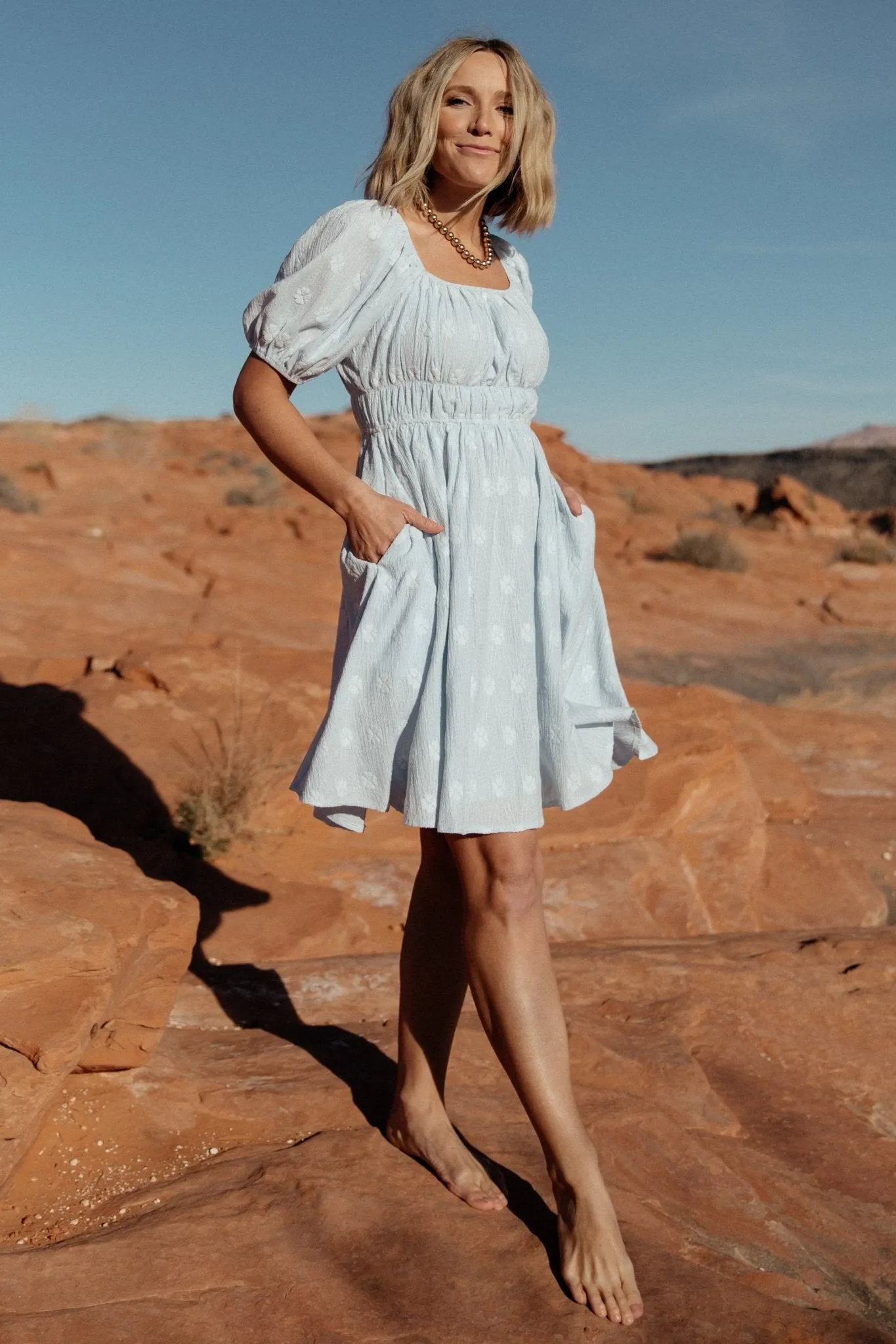Lexington Short Dress | Blue sold by Baltic Born