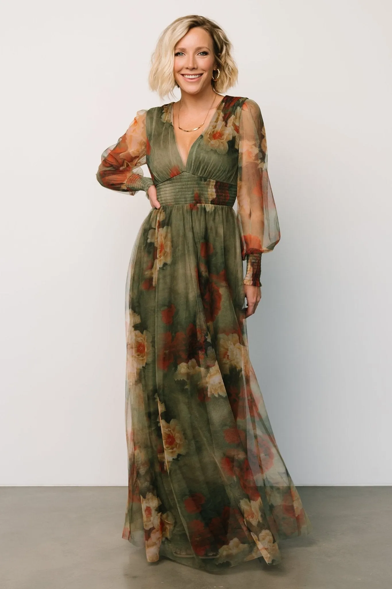 Layla Tulle Maxi Dress | Olive + Rust sold by Baltic Born