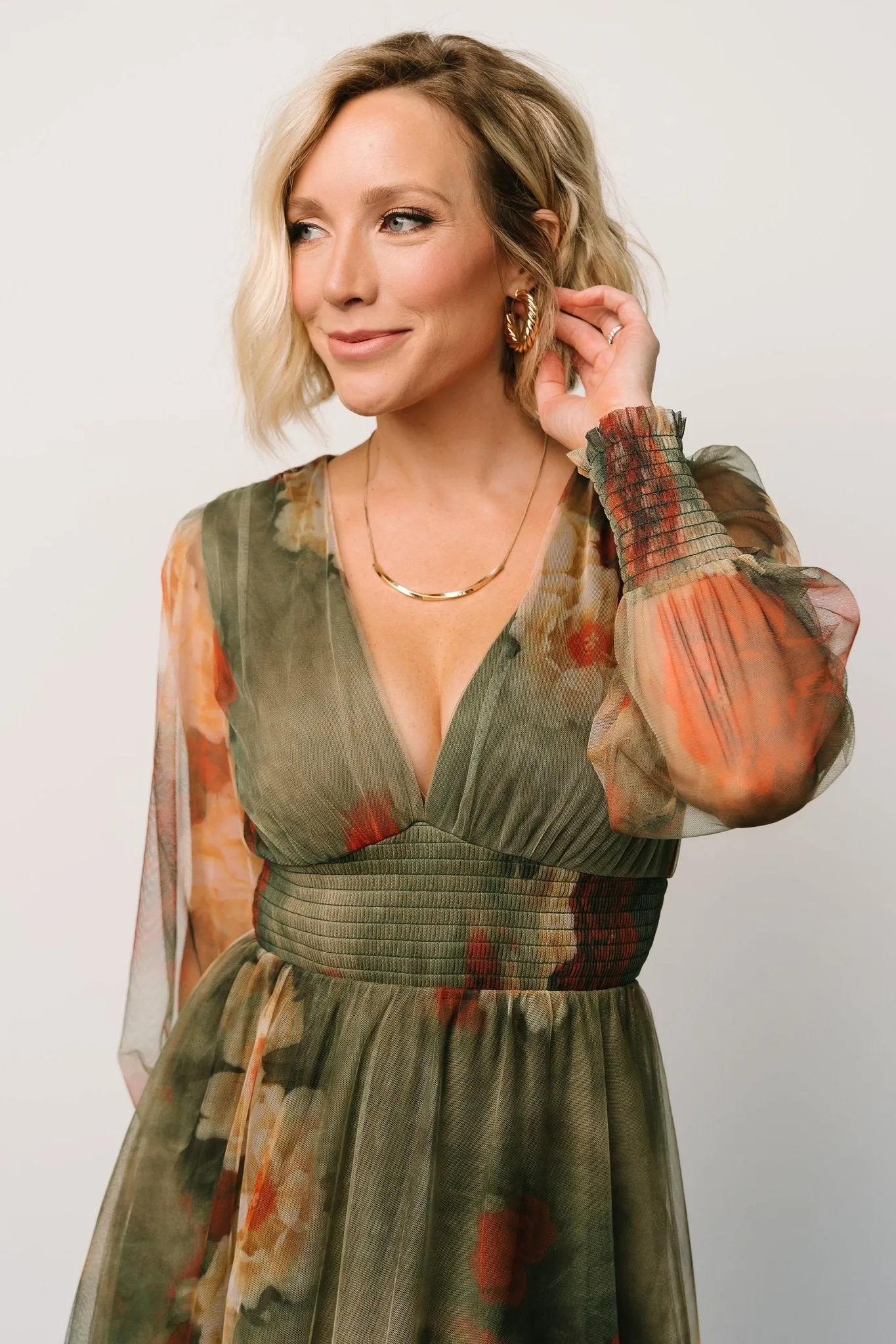 Layla Tulle Maxi Dress | Olive + Rust sold by Baltic Born product image thumbnail 2