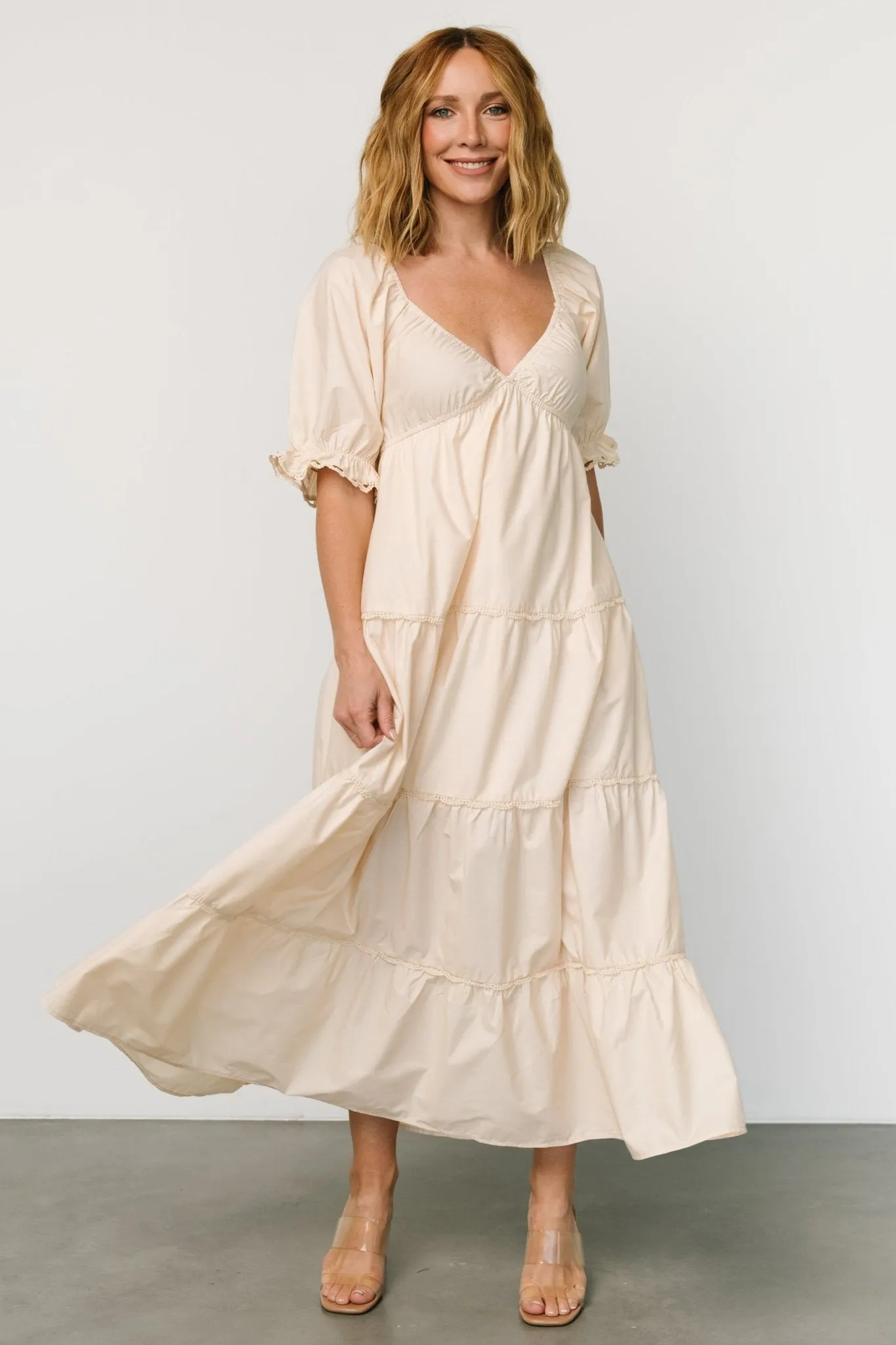 Raleigh Maxi Dress | Cream sold by Baltic Born product image thumbnail 4