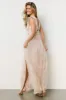 Natalia Floral Embellished Maxi Dress | Nude Blush sold by Baltic Born