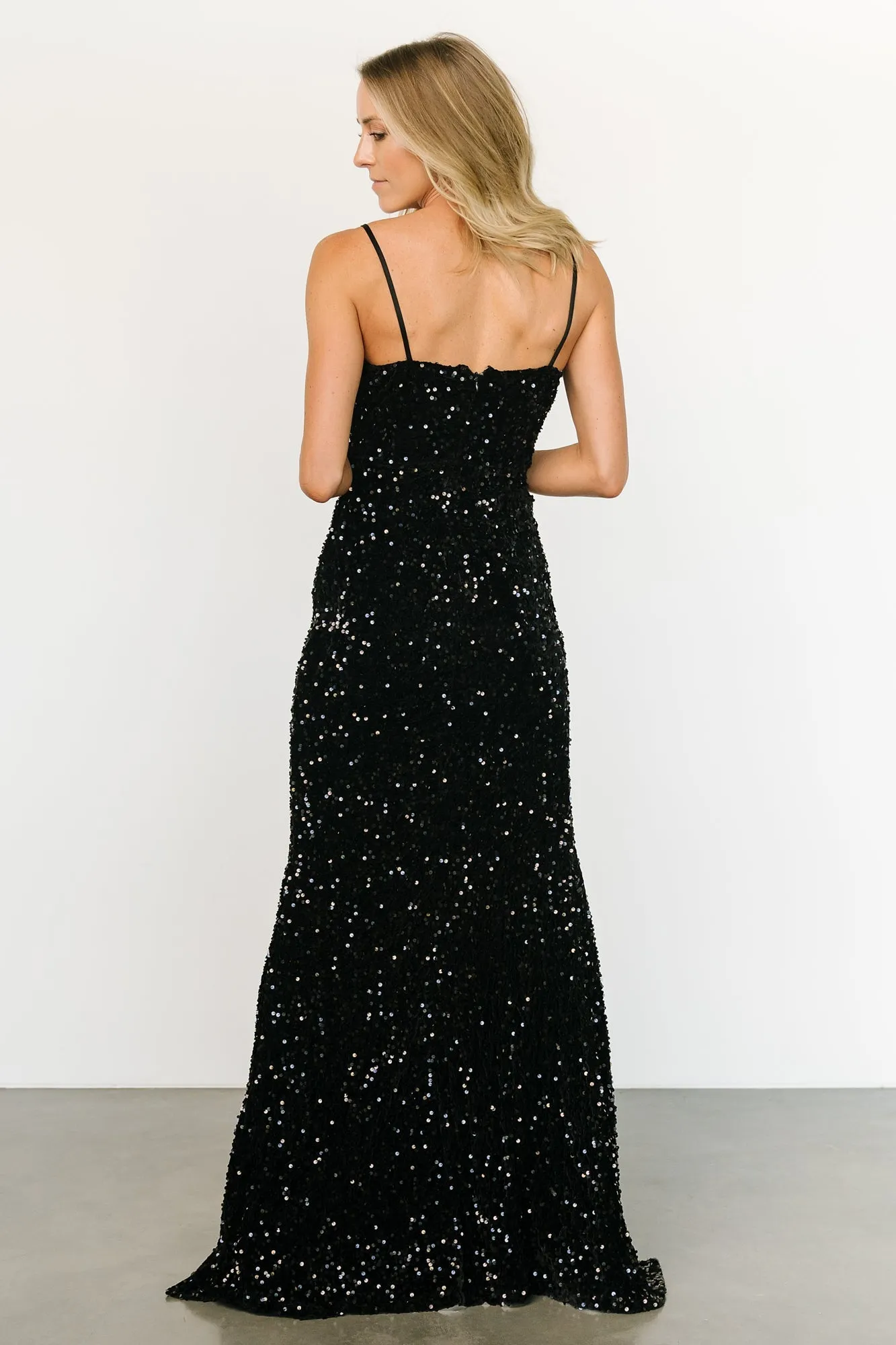 Emeris Sequin Gown | Black sold by Baltic Born product image thumbnail 5