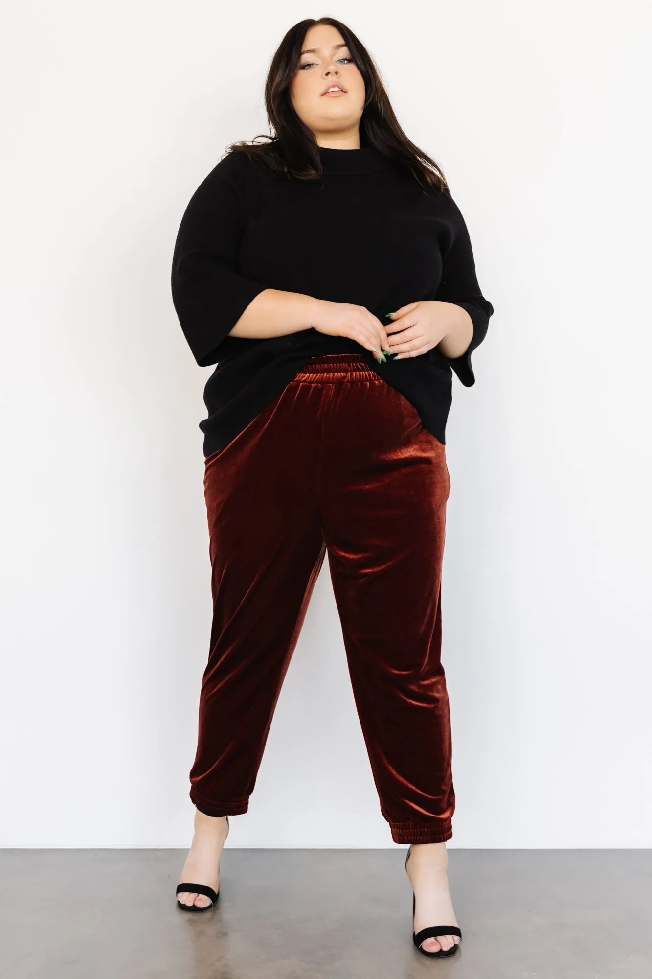 Archie Velvet Jogger Pants | Cinnamon sold by Baltic Born product image thumbnail 2