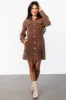 Carla Corduroy Mini Dress | Brown sold by Baltic Born