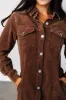 Carla Corduroy Mini Dress | Brown sold by Baltic Born