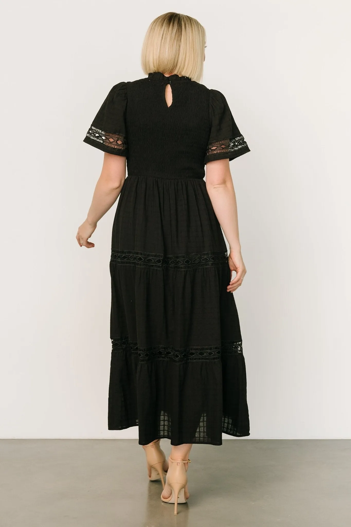 Loveland Geo Lace Maxi Dress | Black sold by Baltic Born product image thumbnail 5