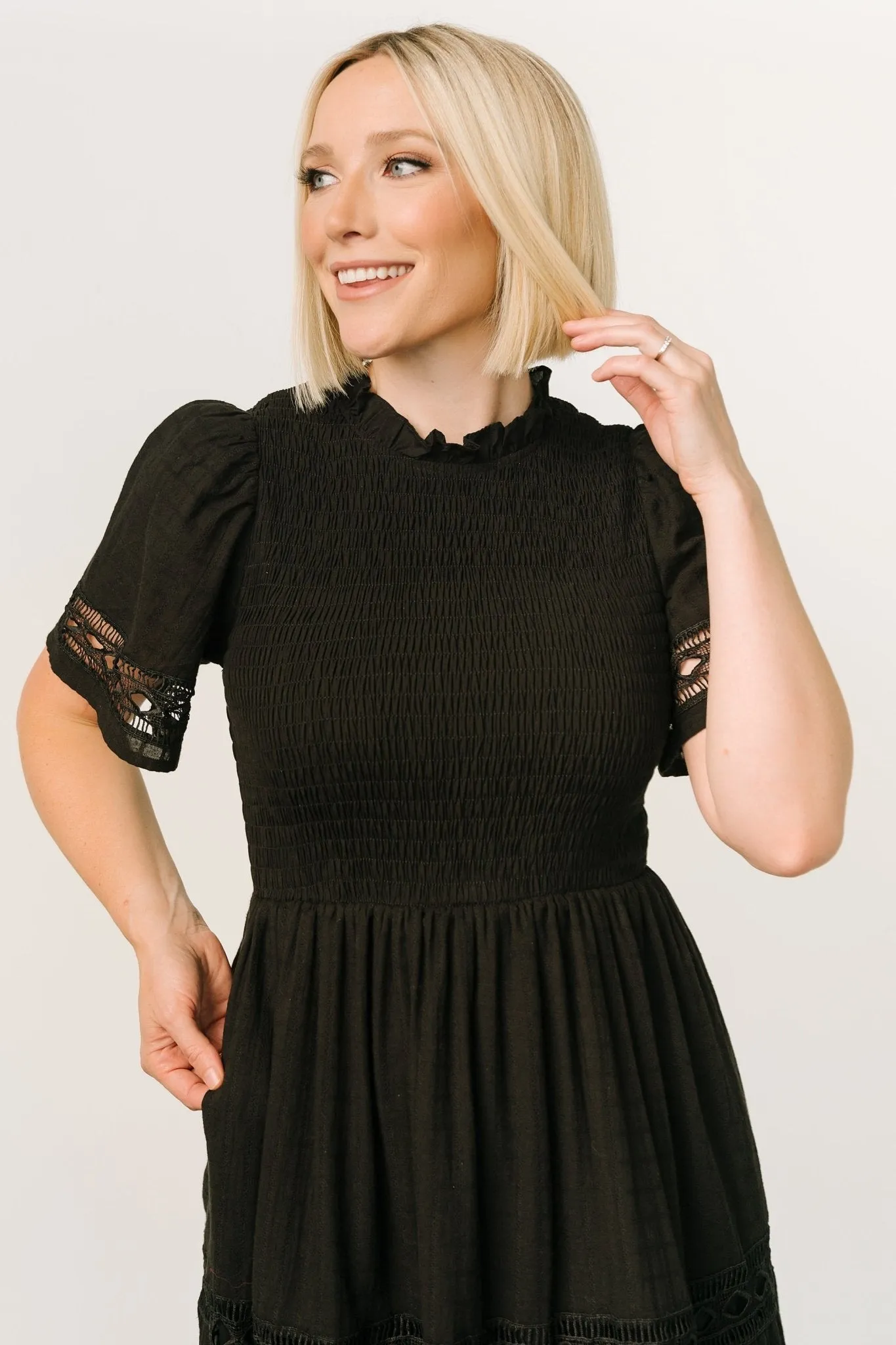 Loveland Geo Lace Maxi Dress | Black sold by Baltic Born product image thumbnail 2