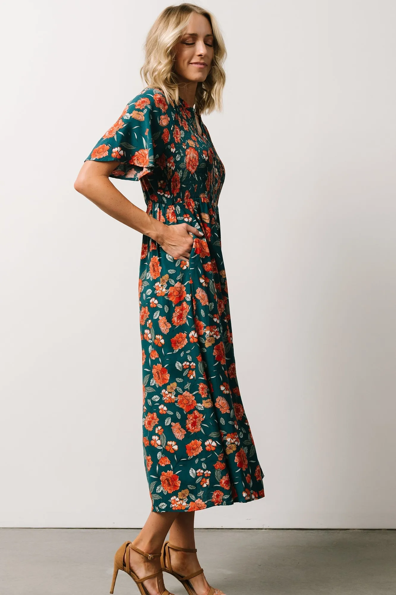 Botega Midi Dress | Jade Multi Floral sold by Baltic Born product image thumbnail 2