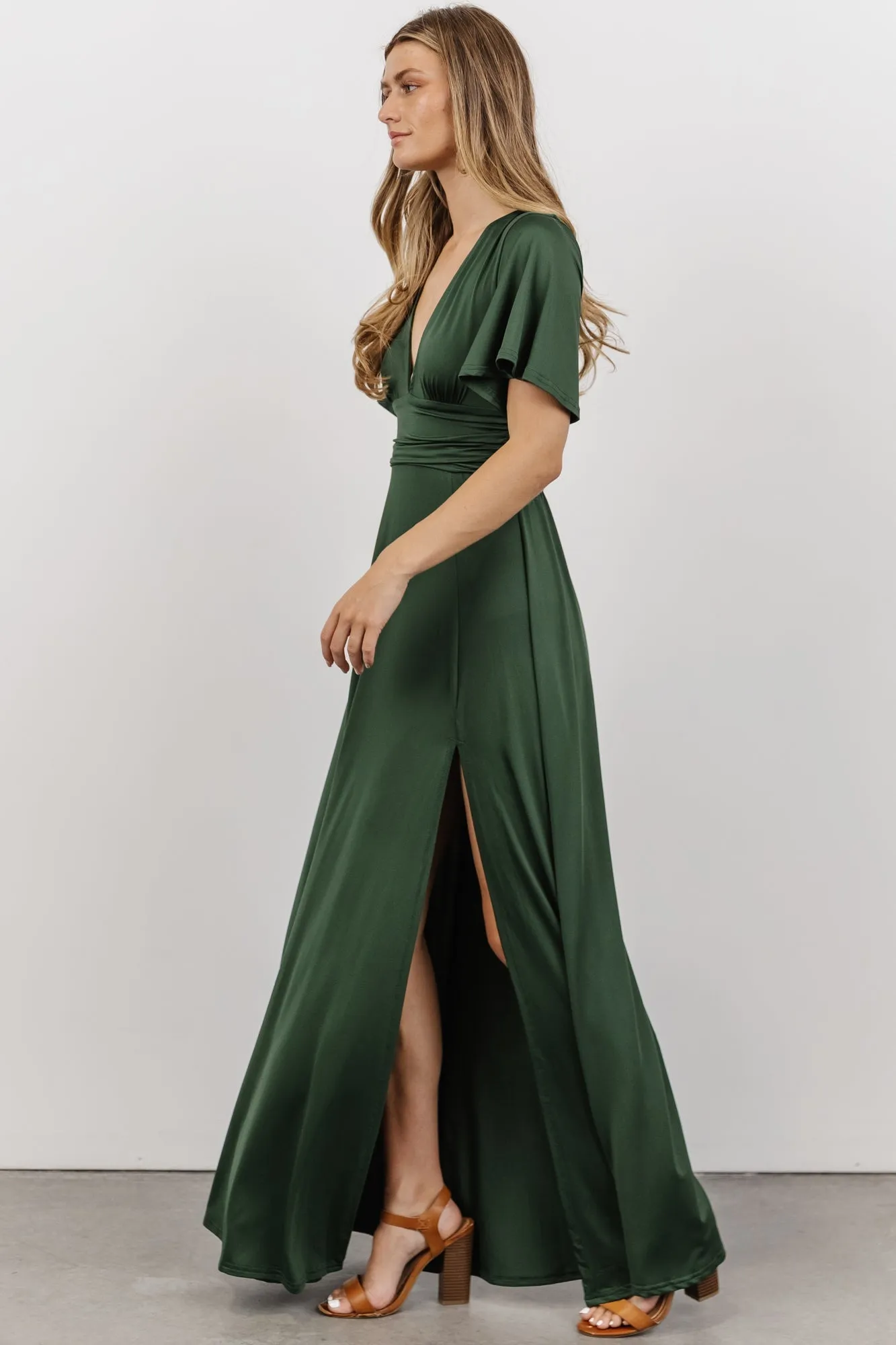 Emberly Maxi Dress | Hunter Green sold by Baltic Born product image thumbnail 2