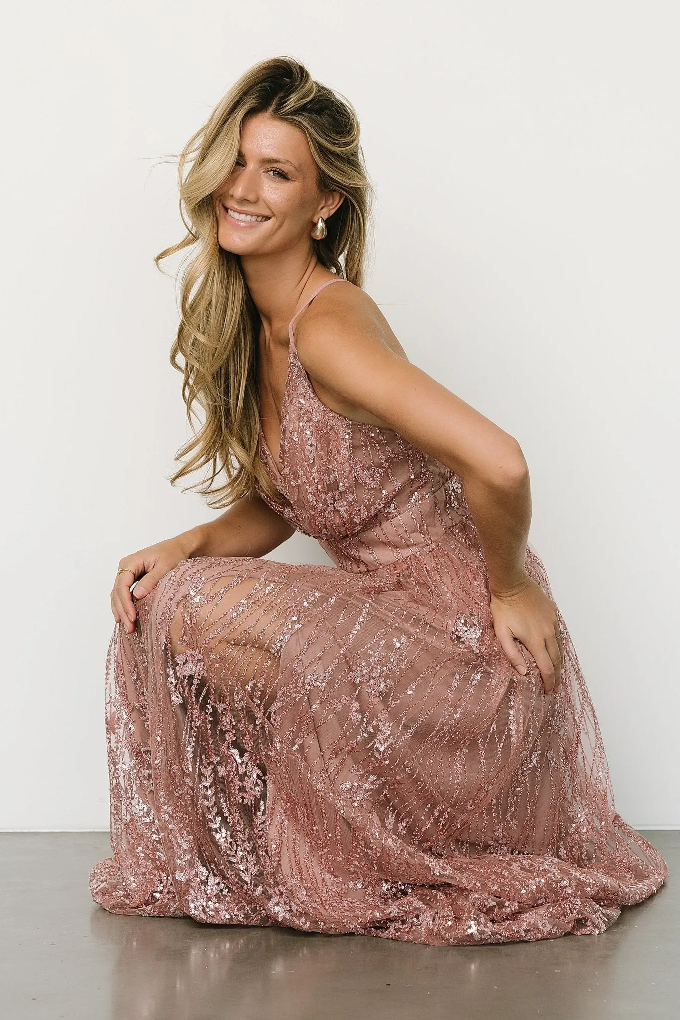 Enchanted Shimmer Gown | Vintage Rose sold by Baltic Born product image thumbnail 5