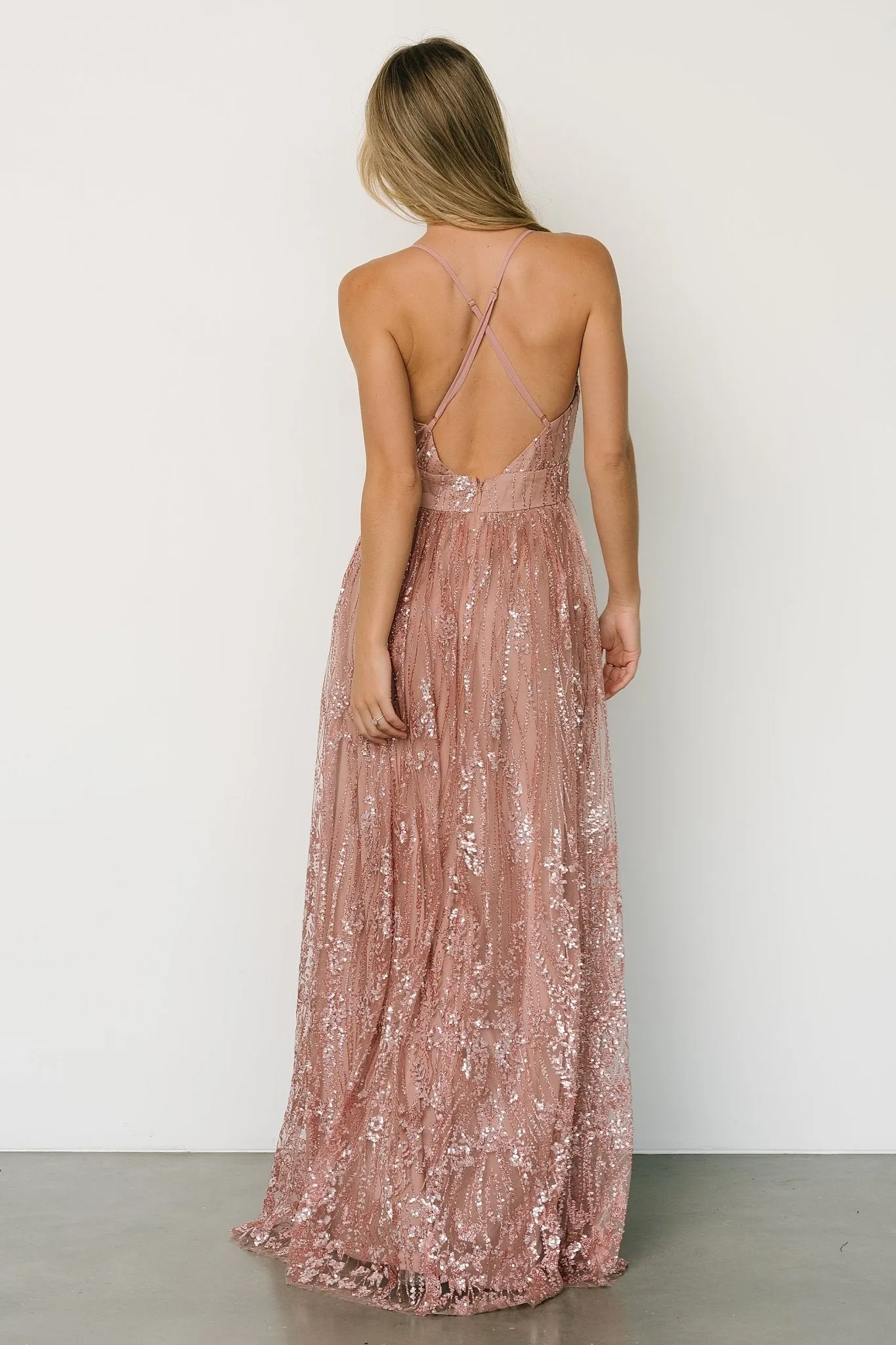 Enchanted Shimmer Gown | Vintage Rose sold by Baltic Born product image thumbnail 2