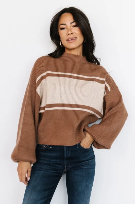 Brooks Sweater | Brown + Oatmeal made by Gilli