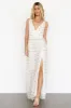 Kassia Applique Maxi Dress | Off White + Gold sold by Baltic Born