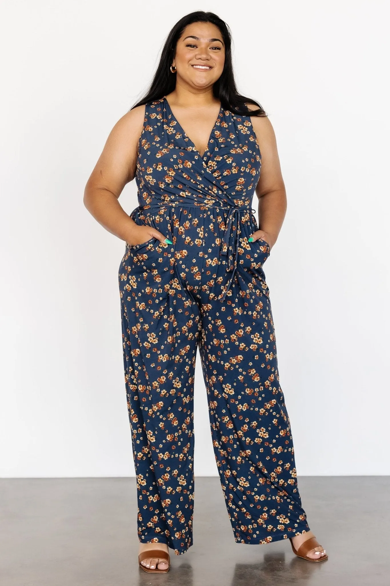 Ashlyn Jumpsuit | Navy Floral sold by Baltic Born product image thumbnail 4