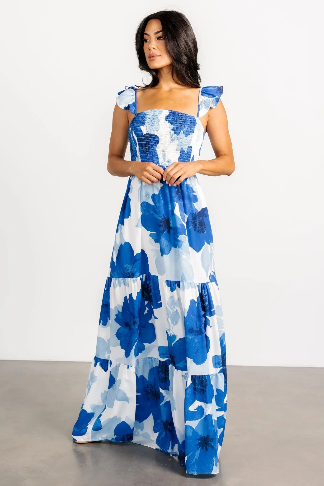 Mikaela Maxi Dress | Blue Floral sold by Baltic Born product image thumbnail 3