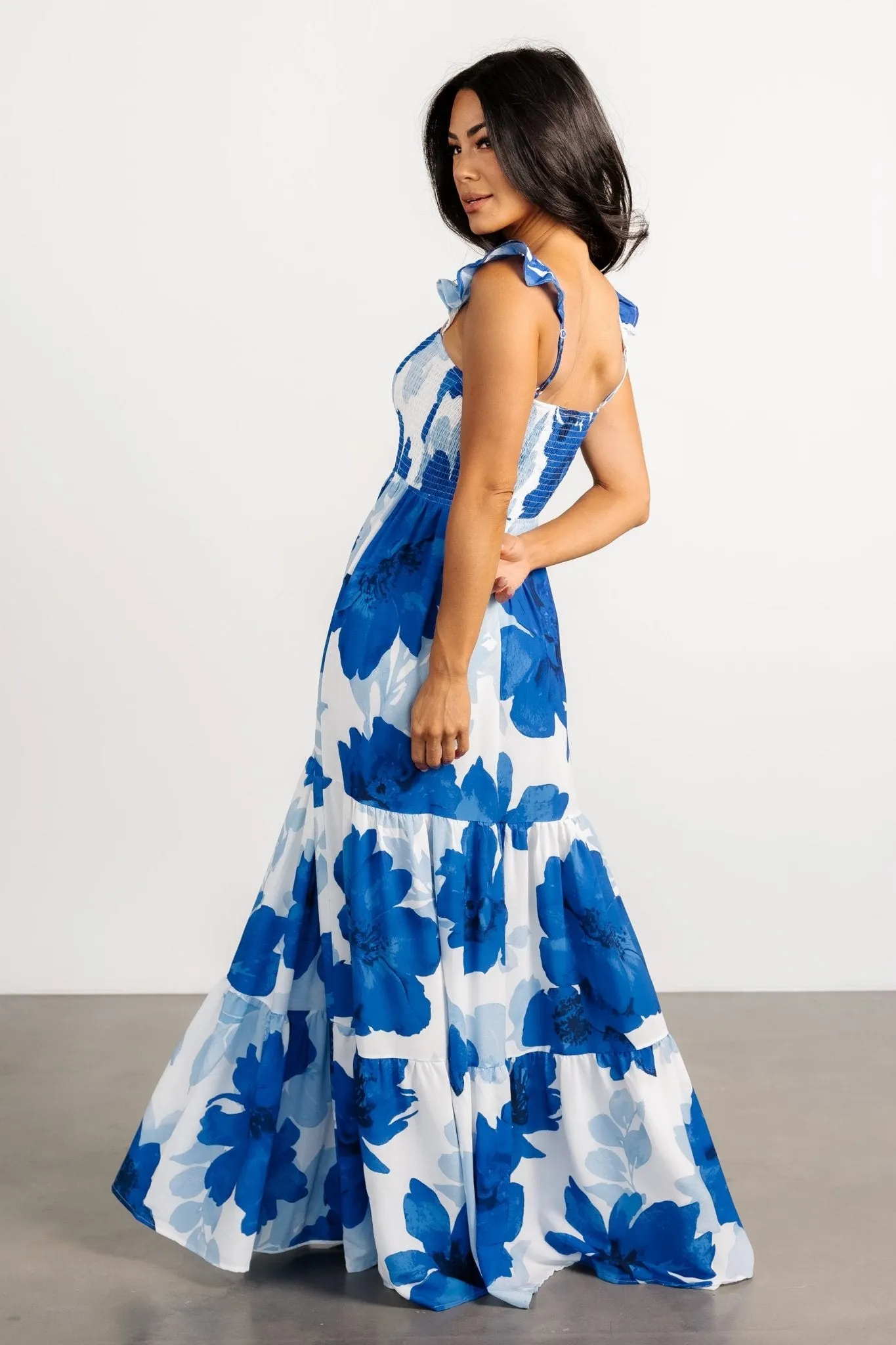 Mikaela Maxi Dress | Blue Floral sold by Baltic Born product image thumbnail 4